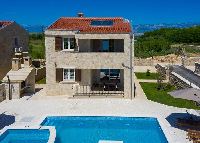 New Stone With Pool Near The Sandy By Traveler Tourist Agency Krk Id 2372 Bedroom 1 *