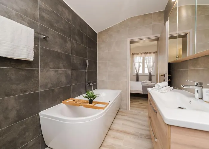 New Stone With Pool Near The Sandy By Traveler Tourist Agency Krk Id 2372 Bedroom 1 *