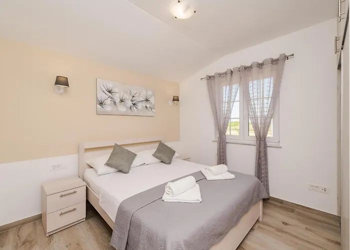 Villa New Stone With Pool Near The Sandy By Traveler Tourist Agency Krk Id 2372 Bedroom 1 Privlaka (Zadar)