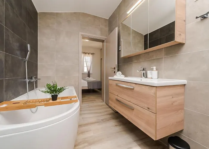 New Stone With Pool Near The Sandy By Traveler Tourist Agency Krk Id 2372 Bedroom 1 *