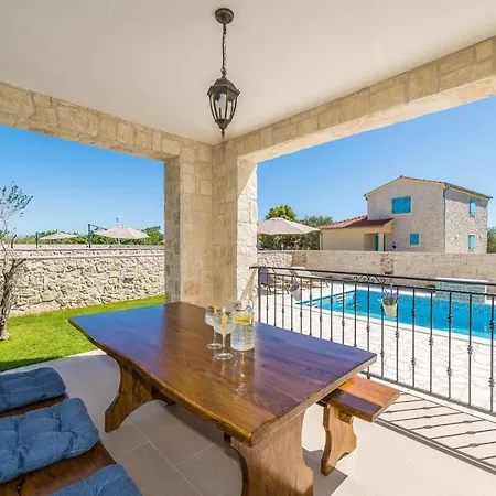 Villa New Stone With Pool Near The Sandy By Traveler Tourist Agency Krk Id 2372 Bedroom 1 *