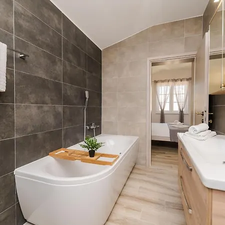 New Stone With Pool Near The Sandy By Traveler Tourist Agency Krk Id 2372 Bedroom 1 *