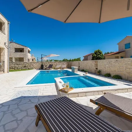 New Stone With Pool Near The Sandy By Traveler Tourist Agency Krk Id 2372 Bedroom 1 Villa Privlaka (Zadar)